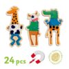 ⁦מגנטים עץ חלקים - חיות⁩ – תמונה ⁦4⁩
