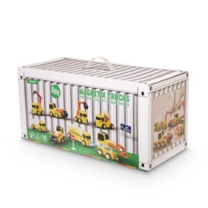 Magnetix Trucks – משאיות עבודה מגנטיות מודולאריות – ערכת 52 חלקים
